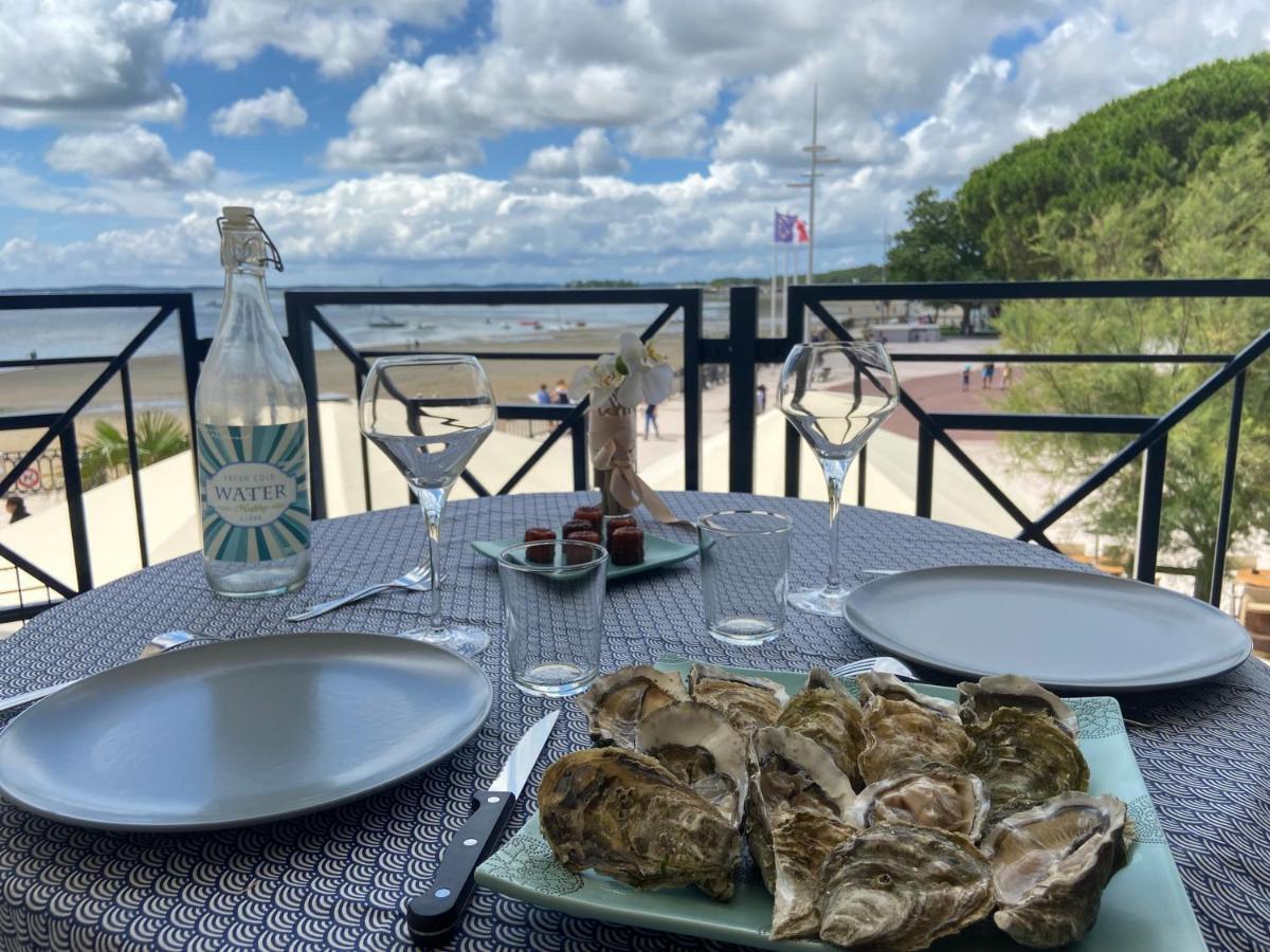 앙데르노스레방 T2 Vue Exceptionnelle Sur Le Bassin D'Arcachon 아파트 외부 사진